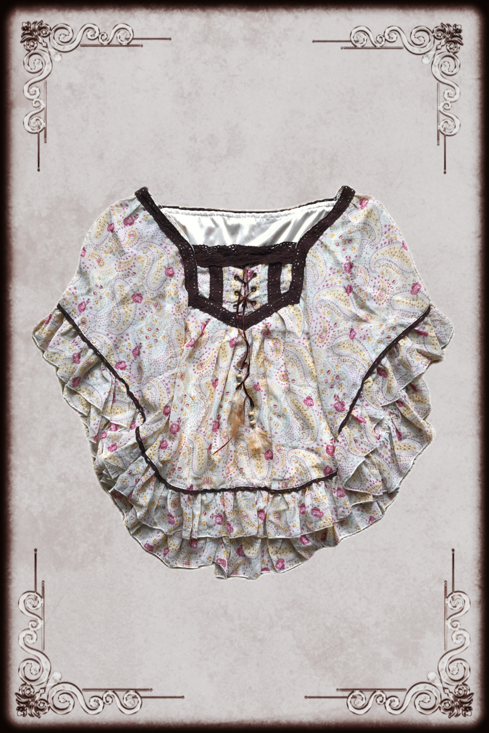 Floral Poncho Top