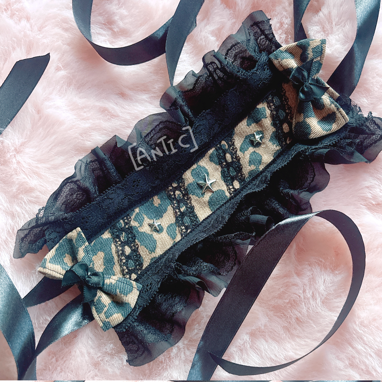 Antic Denim Leopard Print Head Dress
