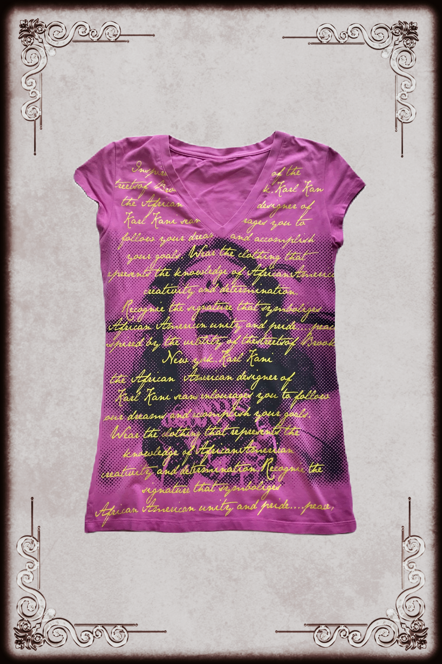 Pink Graphic Lettering Tee