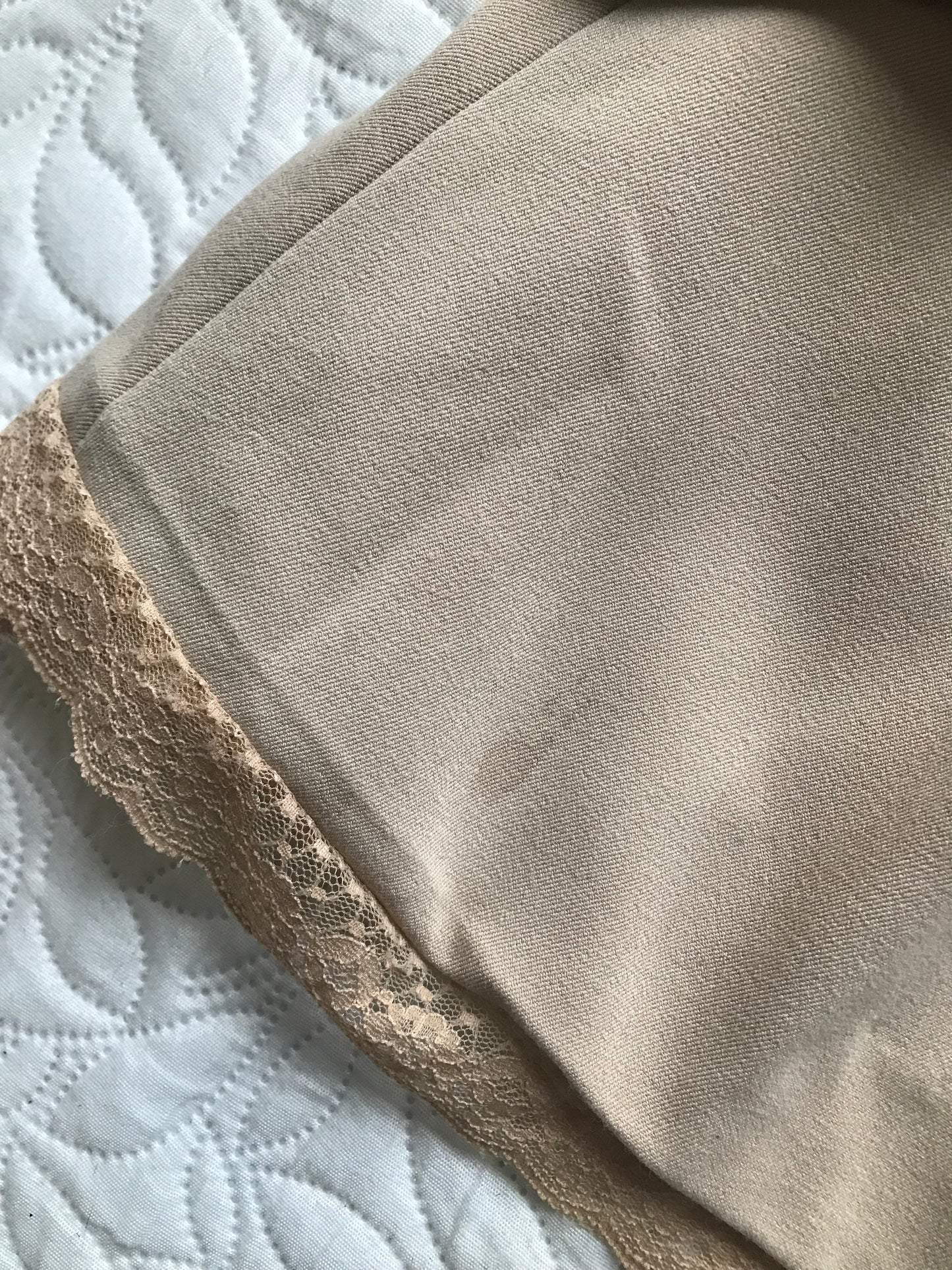 Pink Mix Tan Lace Trim Coat
