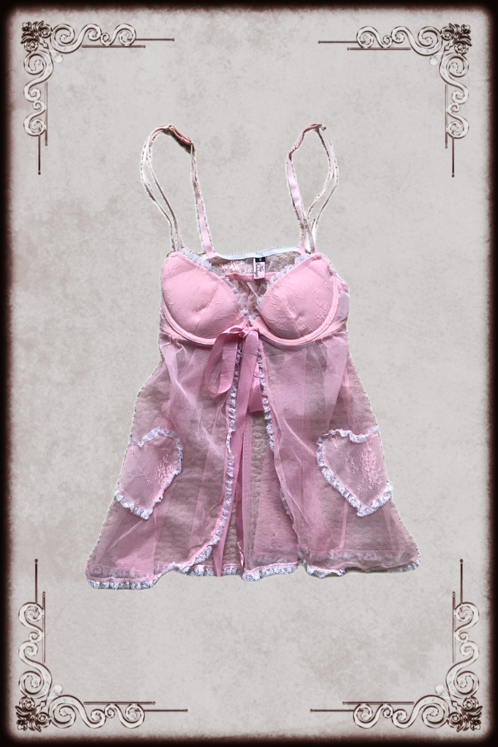 Pink Heart Babydoll Top