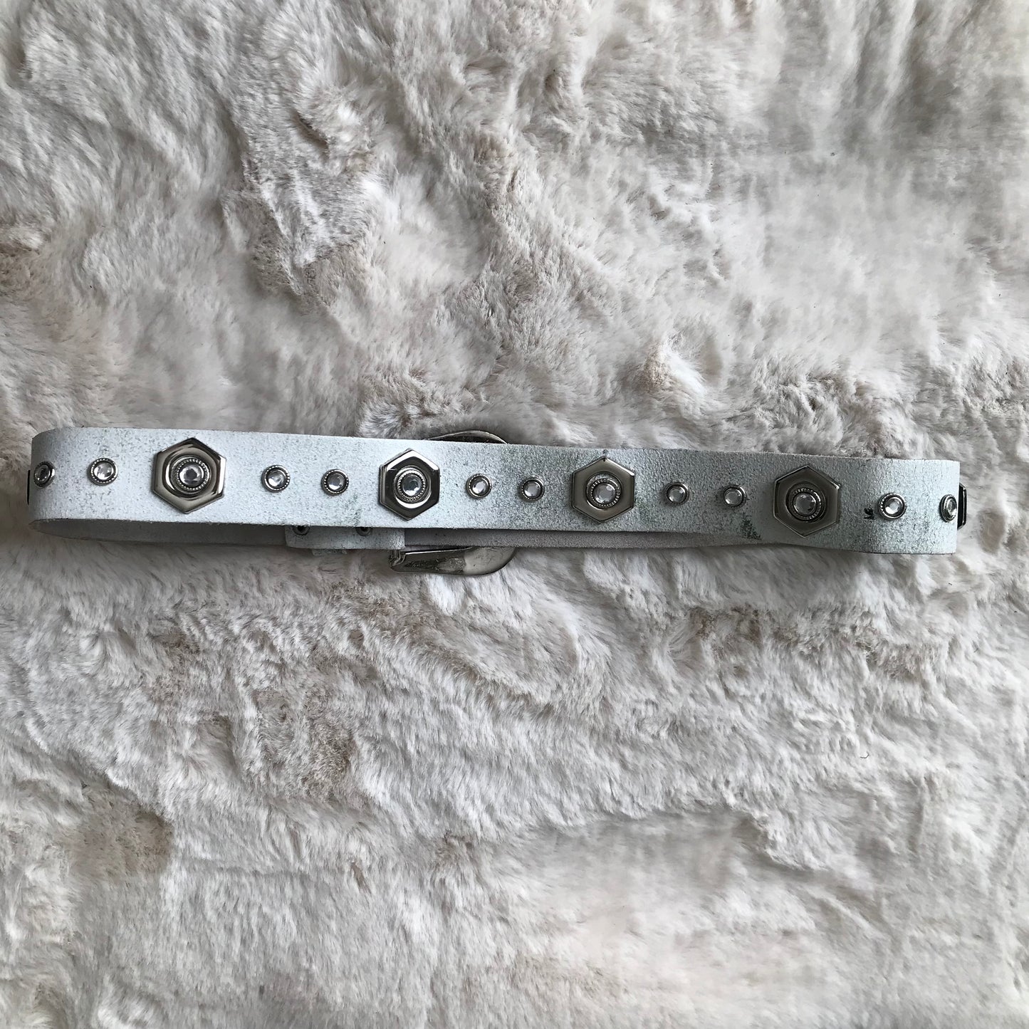 Rhinestone Trim Belt