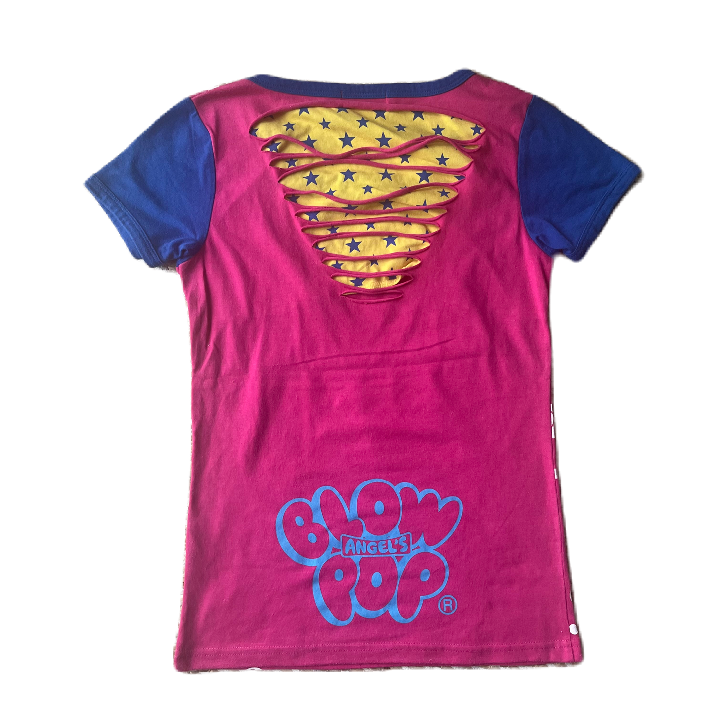 Angel Blue Bright Pink Bubble Tee