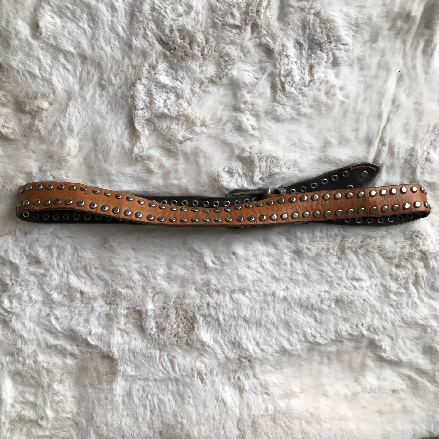 Light Brown Stud Belt