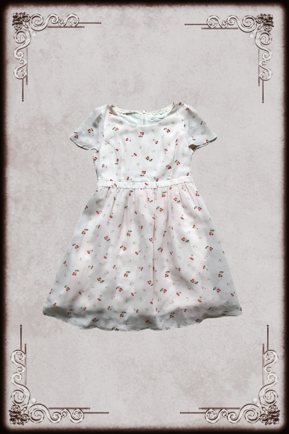Pale Pink Cherry Dress