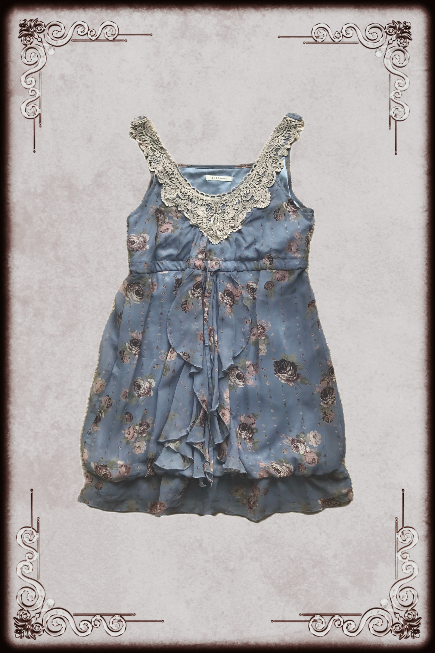 Axes Femme Muted Floral Dress