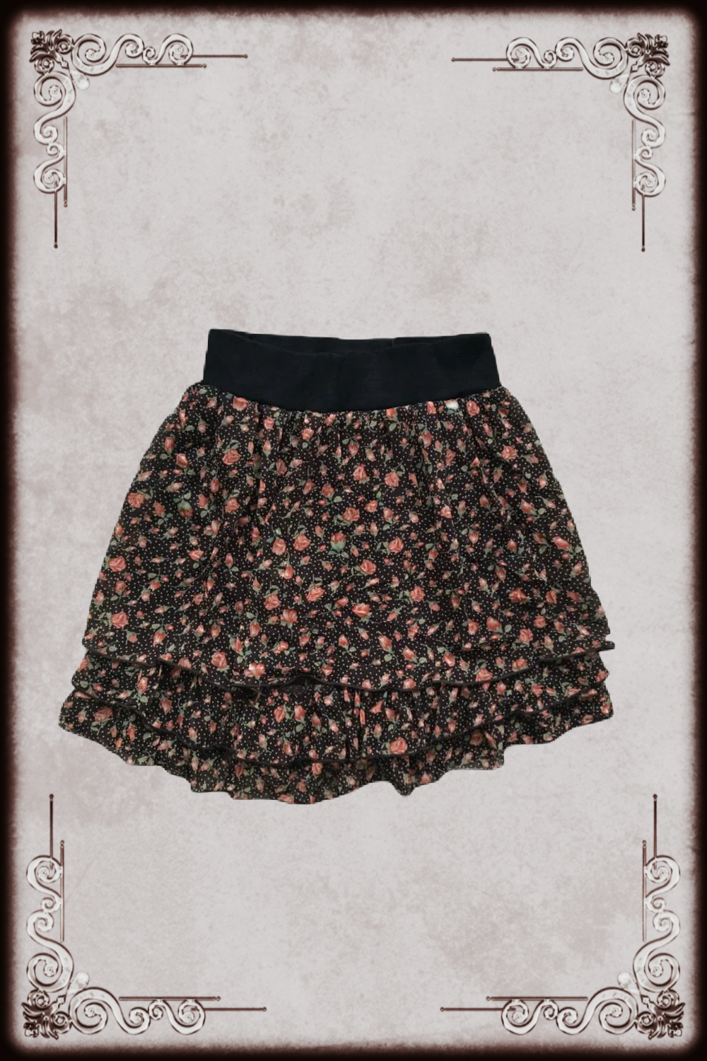 Megere Layered Floral Skirt