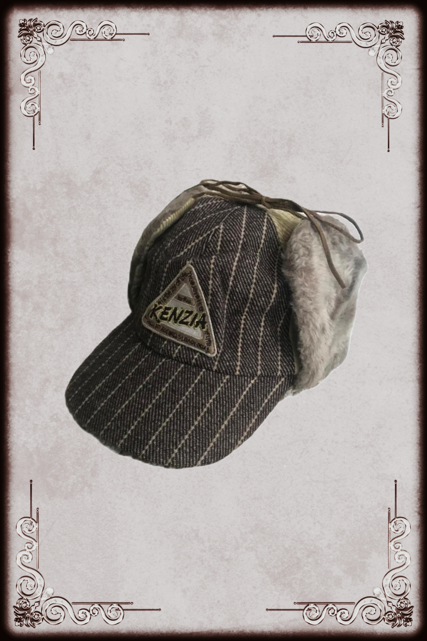 Brown Cord Trapper Hat