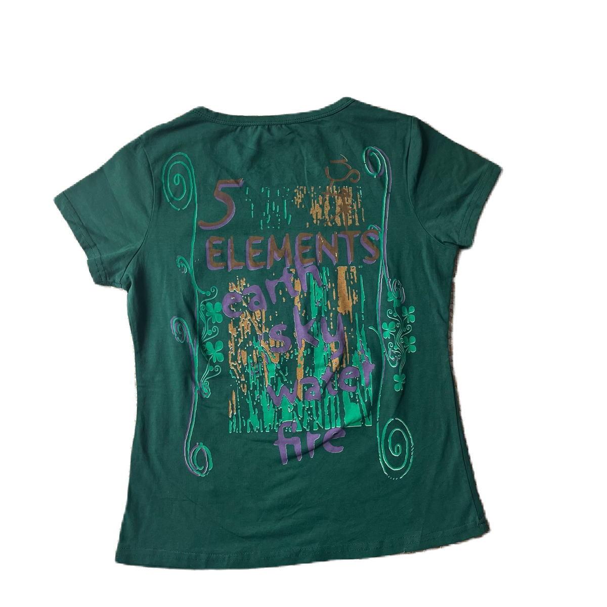 Dark Green Manba Glitter Baby Tee