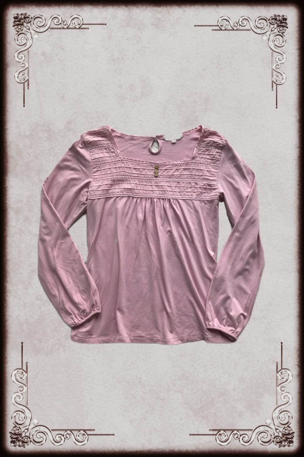 Happy Walk Pink Broderie Long Sleeve