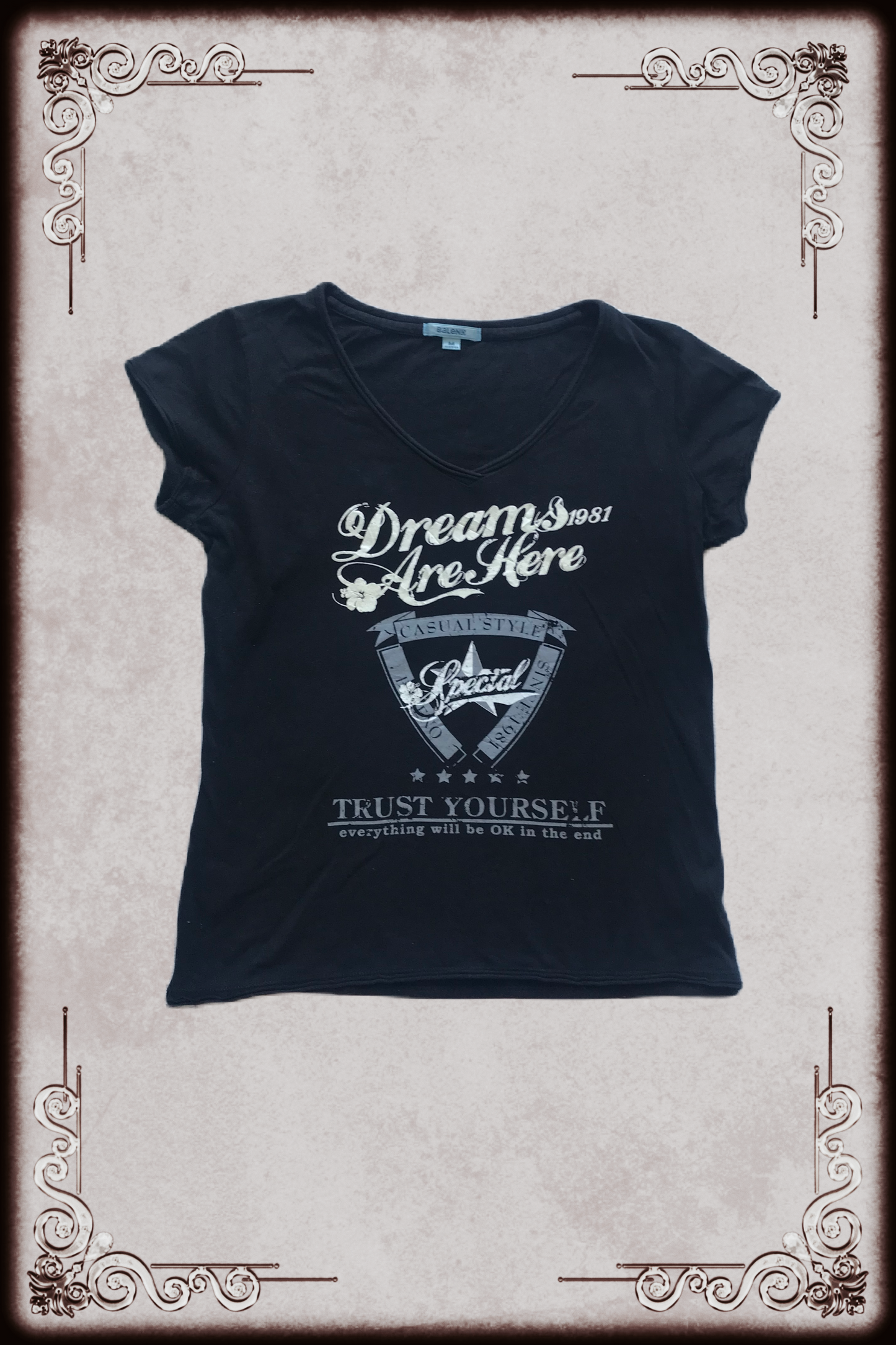 Black Lettering Graphic Tee