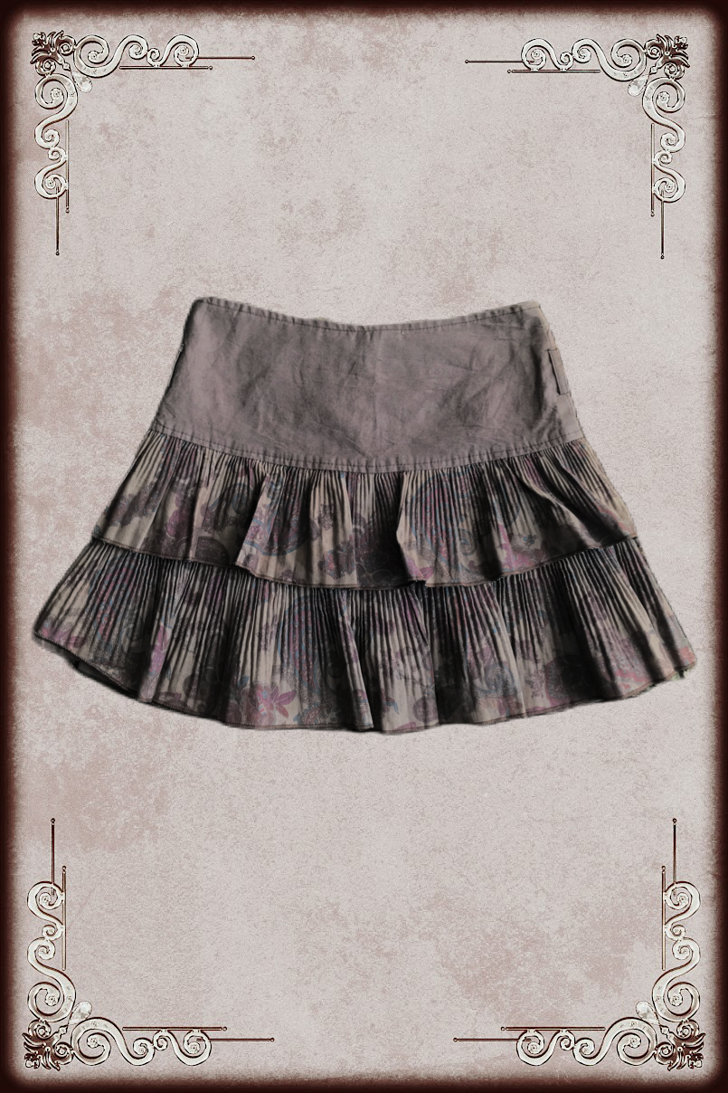 Mauve Paisley Pattern Skirt