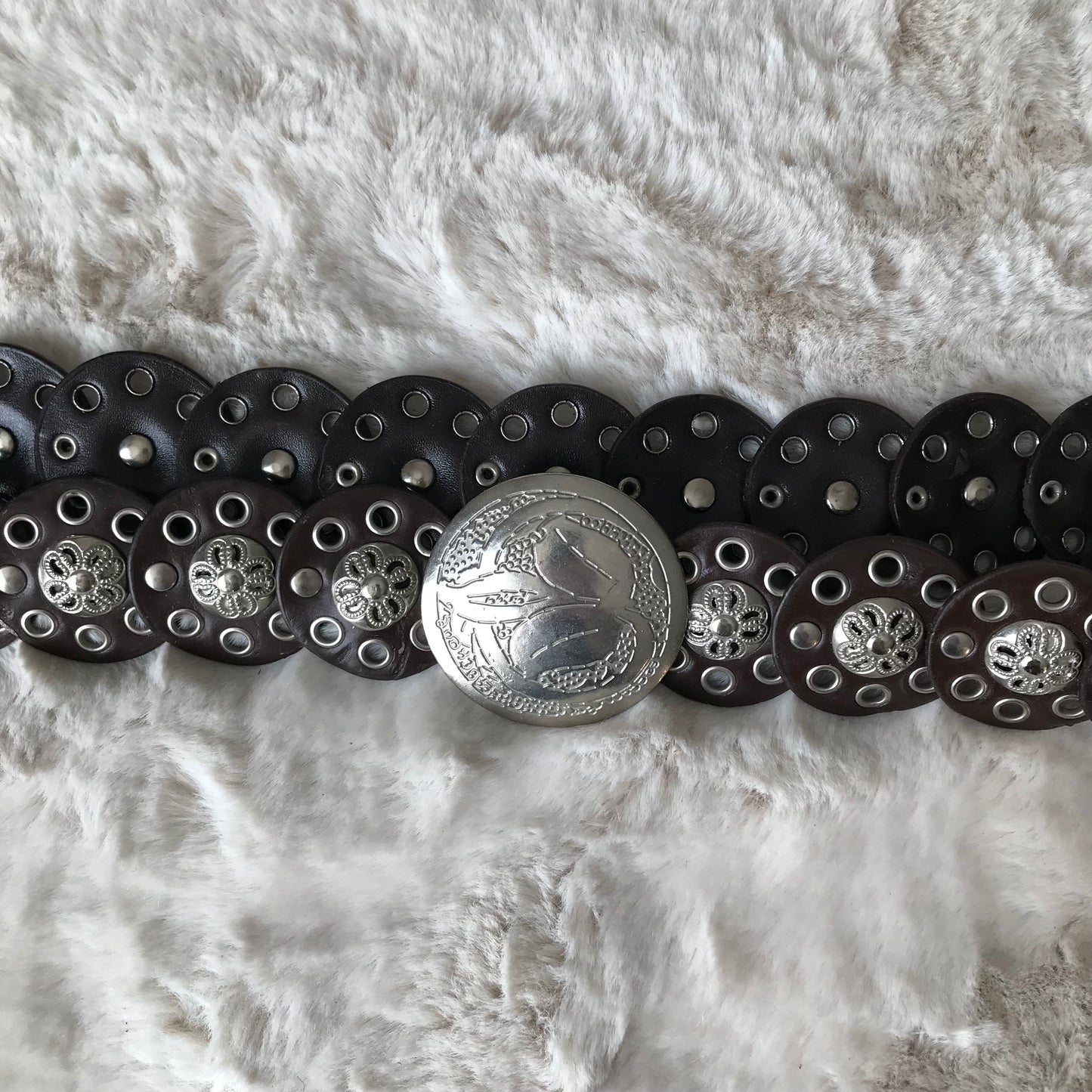 Dark Brown Disc Belt