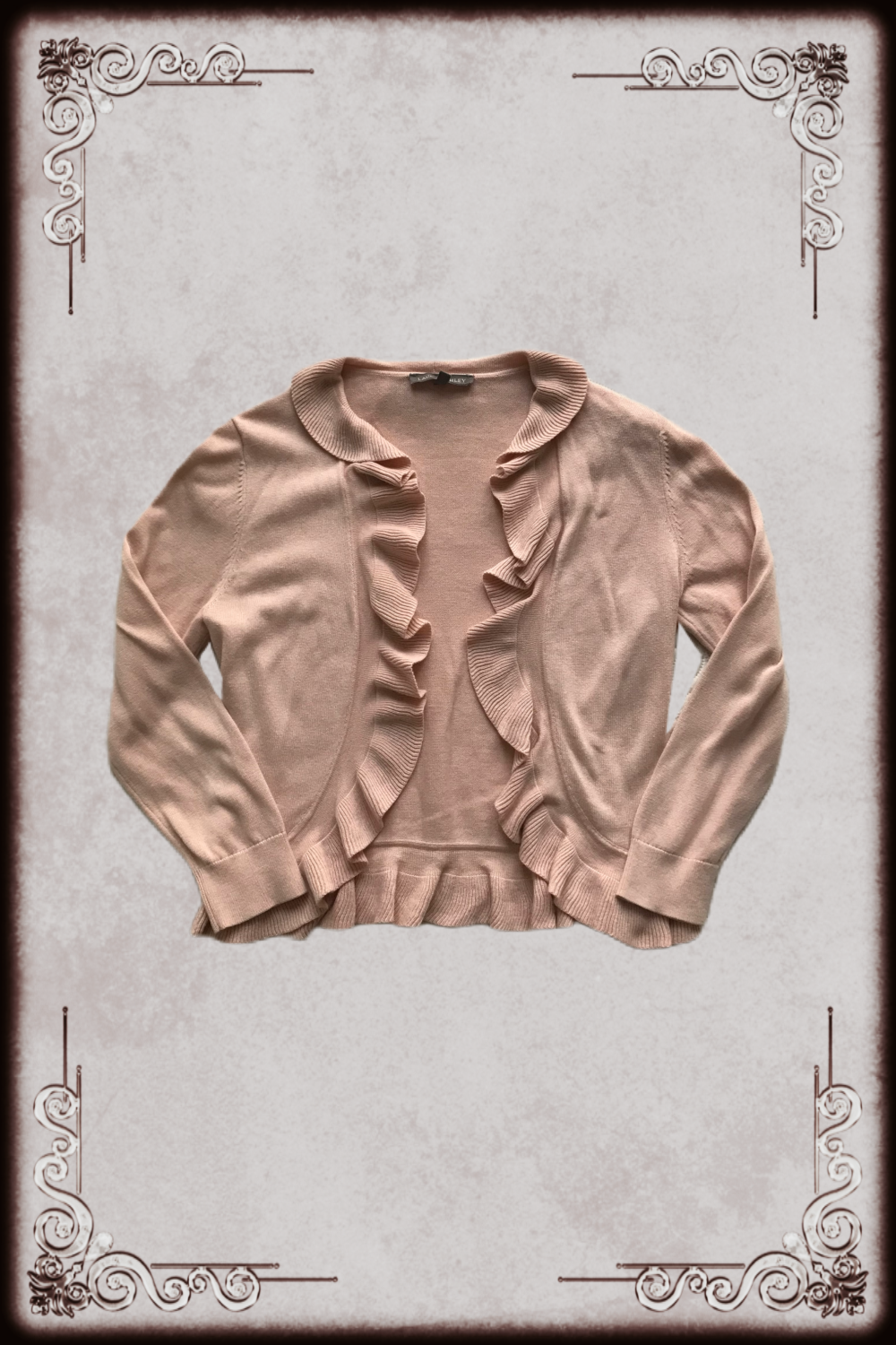 Laura Ashley Japan Pink Cropped Cardigan