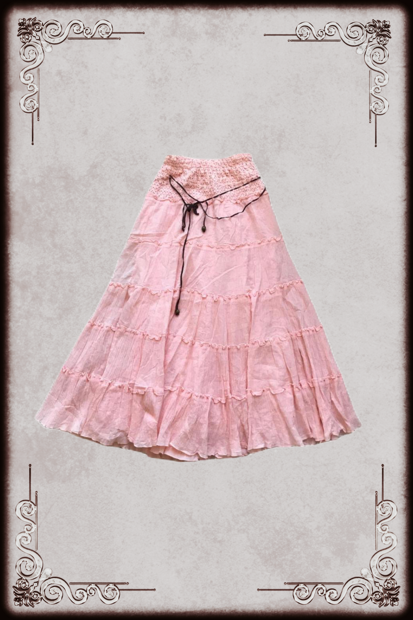 Ingni Waist Tie Pink Maxi Skirt