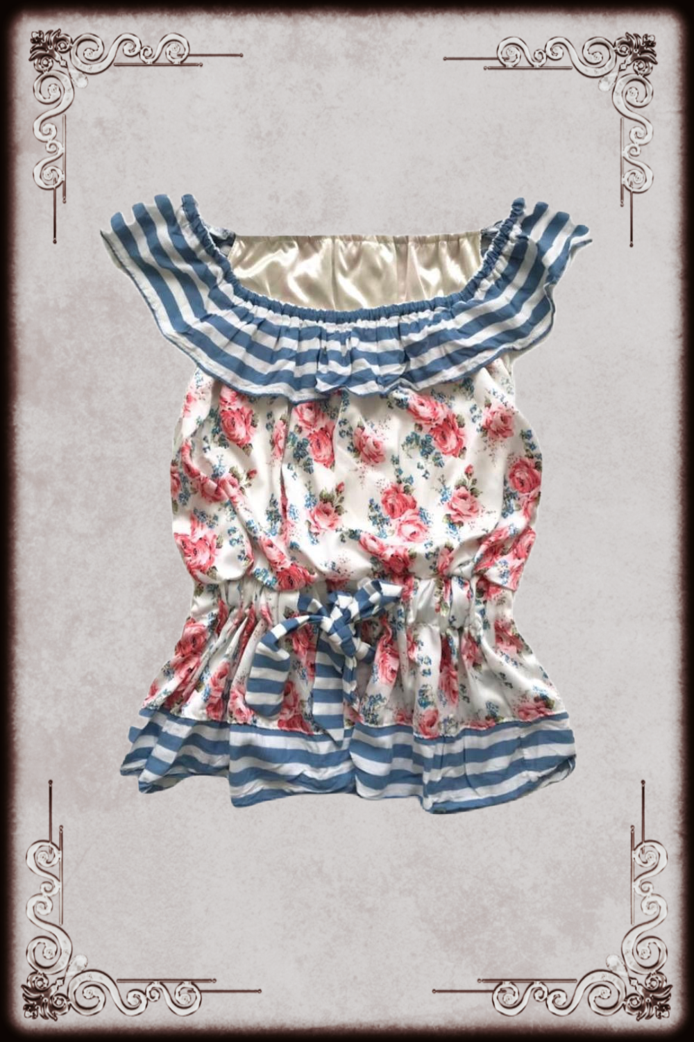 Nautical Floral Top
