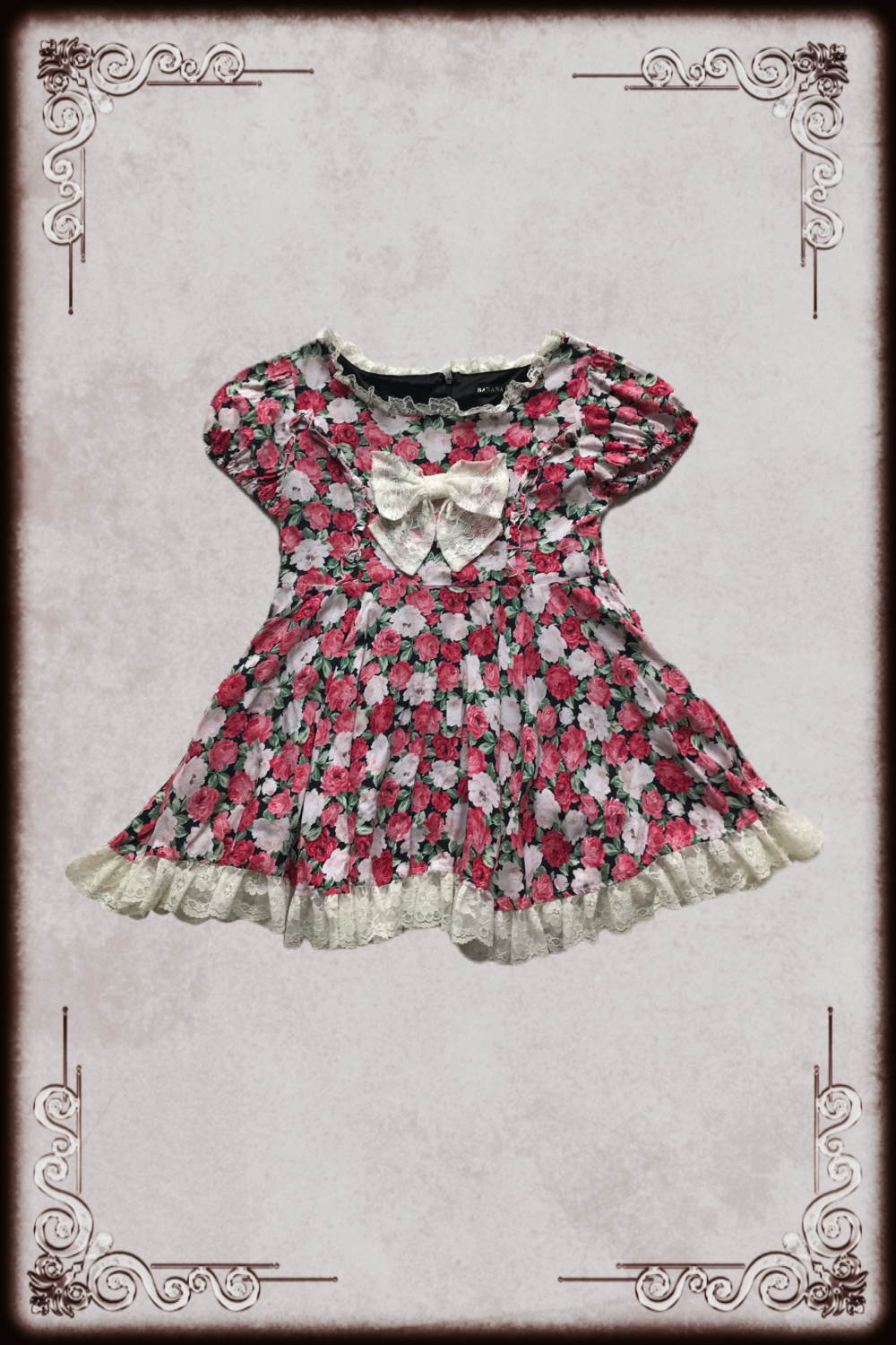 Banana Chips Floral Long Top