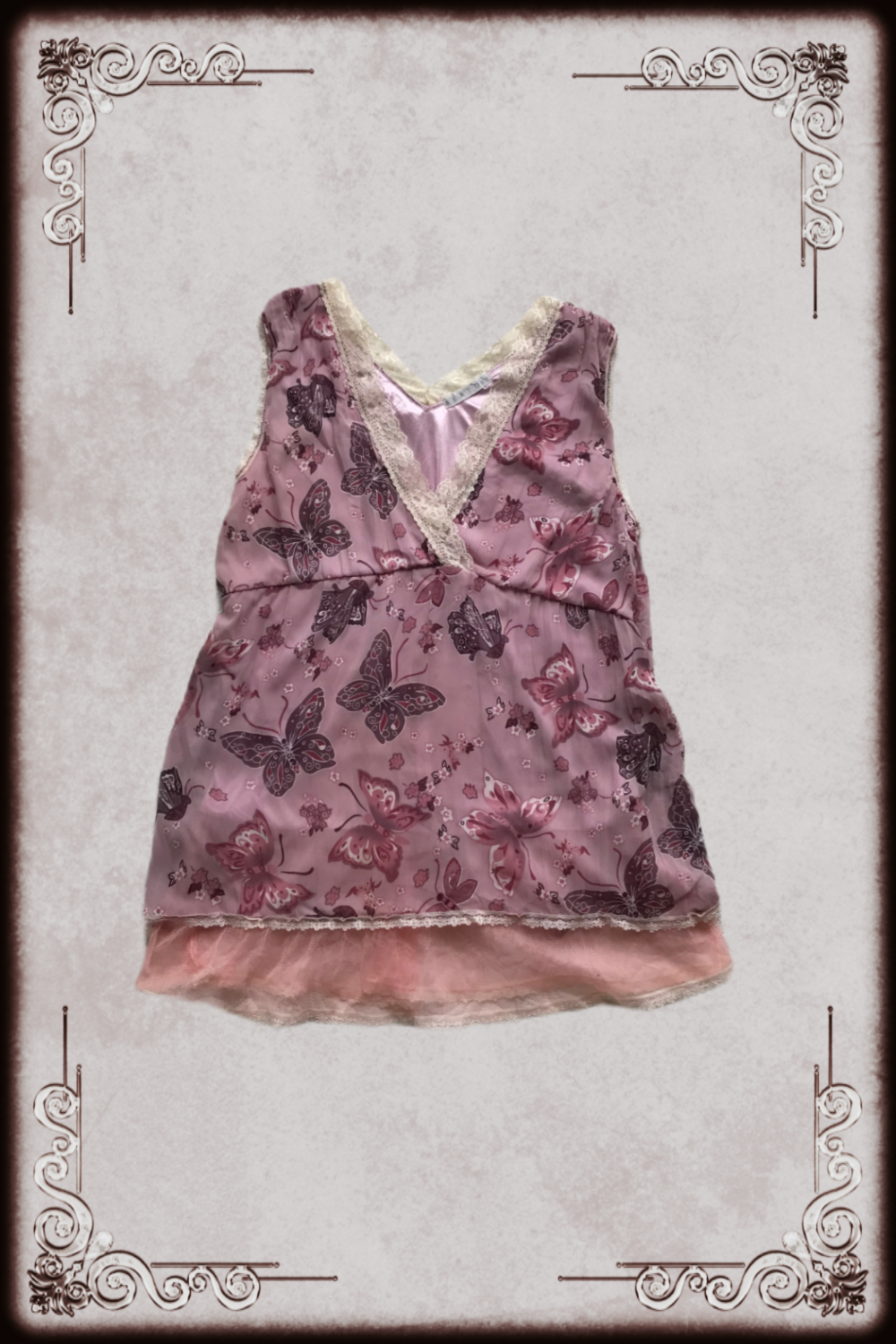 Pink Butterfly Graphic Top