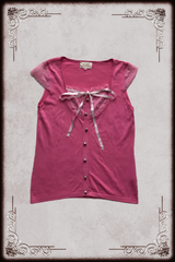 Magenta Pink Lace Detail Top