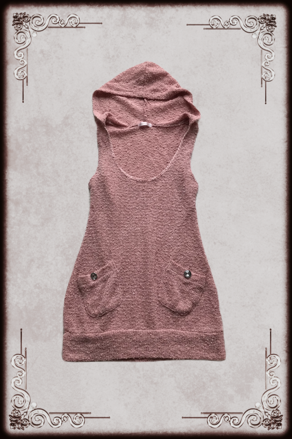 Dreamy Minx Pink Hooded Knit