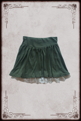 Forest Green & Lace Skirt