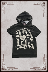 Tralala Black & Off White Lettering Hoodie