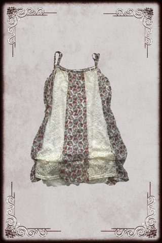 Floral Lace Paneling Dress