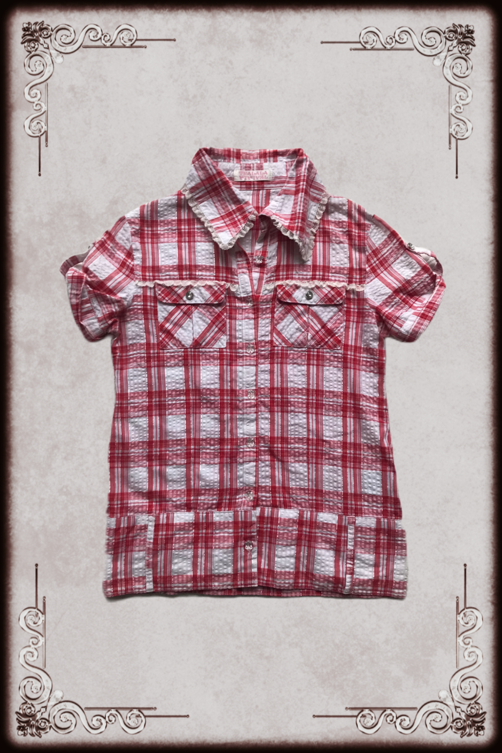 Tralala Glitter Cherry Red Shirt