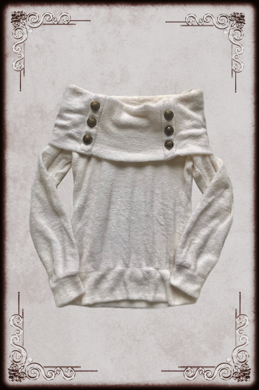 Cecil McBee Off Shoulder Fuzzy Sweater