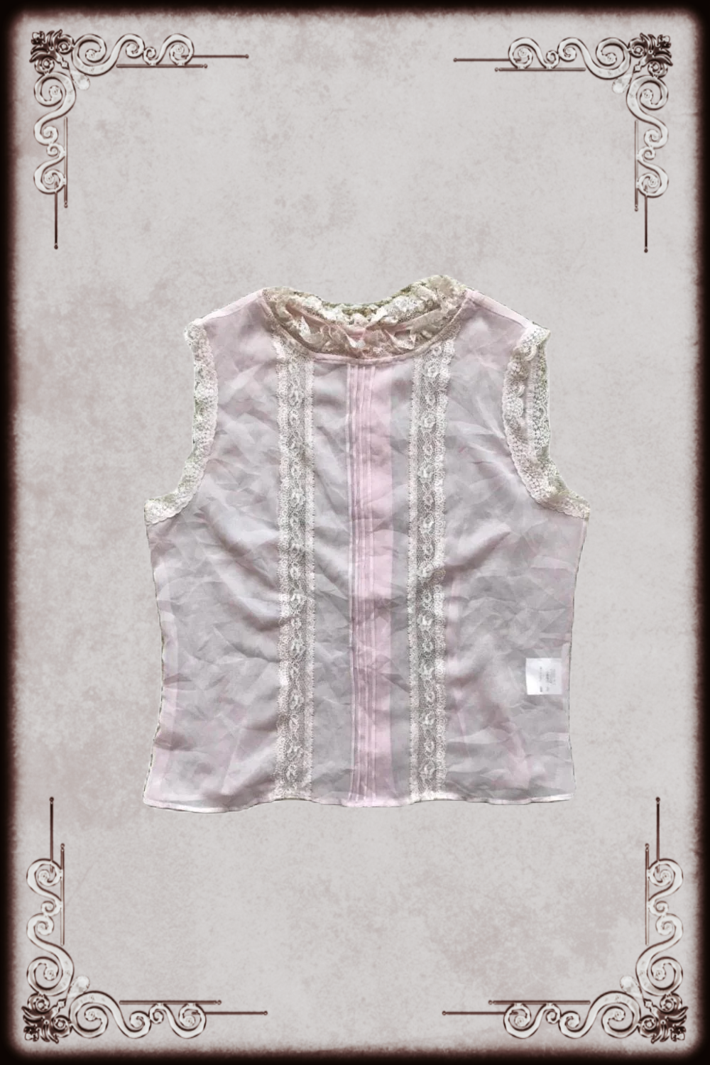 L’est Rose Sheer Pink Top