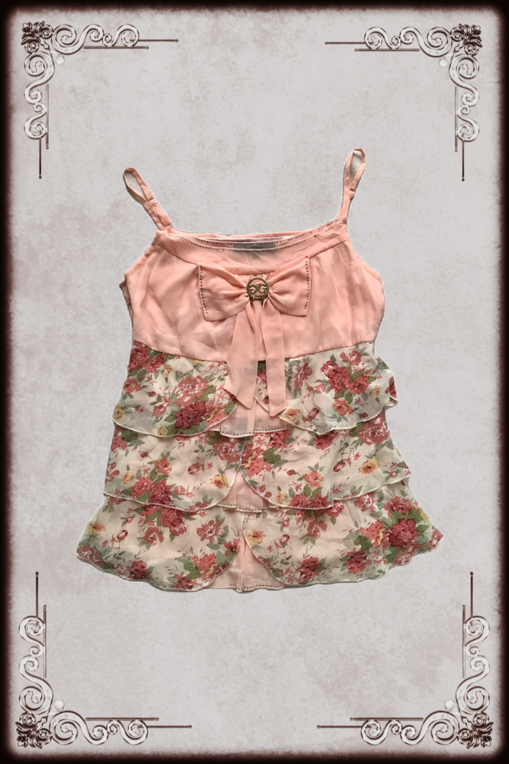Pink Floral Babydoll Top