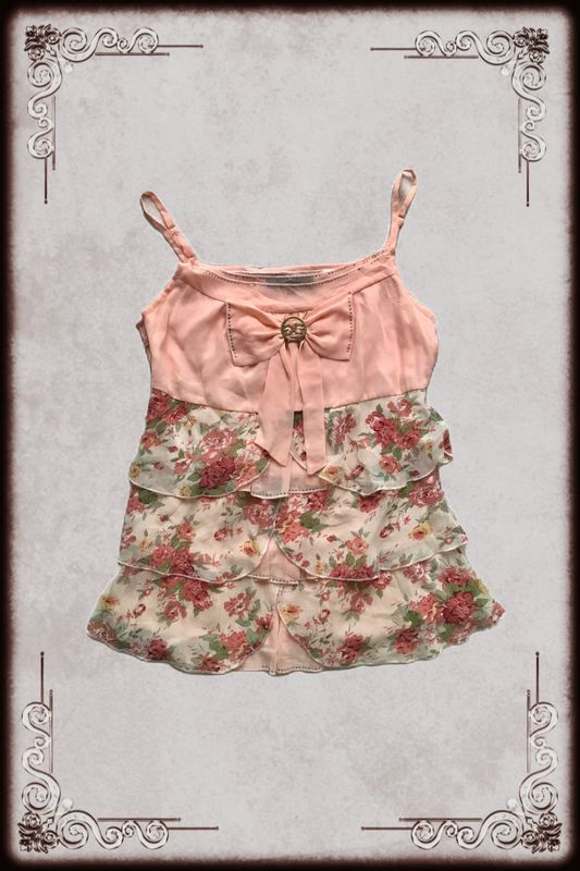 Pink Floral Babydoll Top