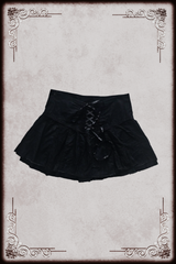 Cecil McBee Black Lace Up Skirt