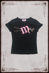 Me Jane Black & Pink Logo Baby Tee
