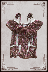 Liz Lisa Brown Floral Bow Front Top