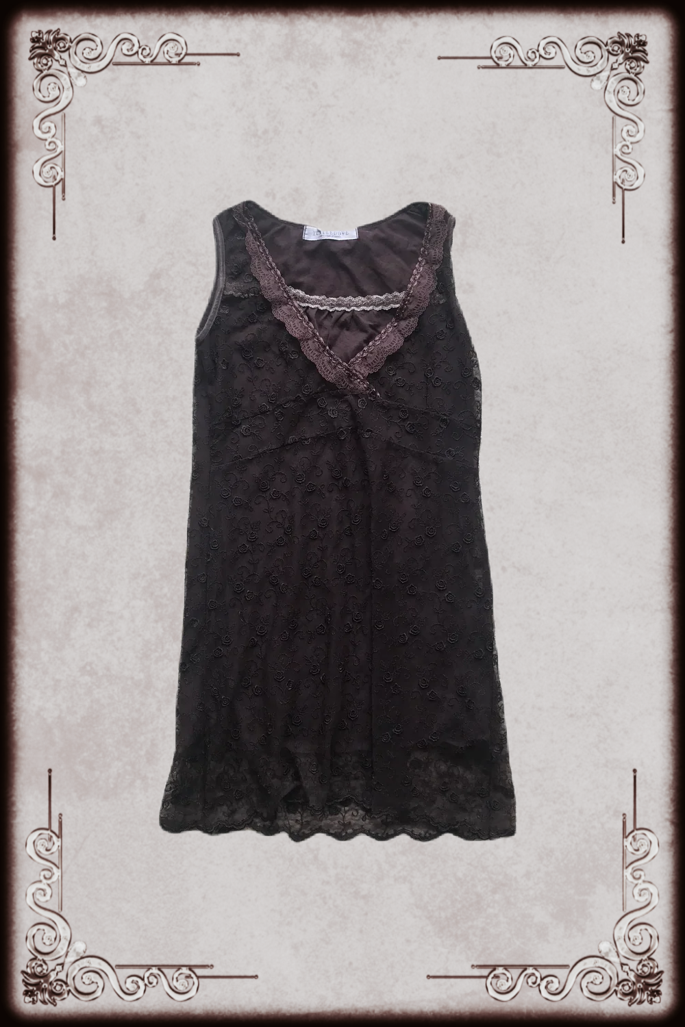Turtledove Brown Lace Dress