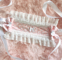Antic Pink and White Polka Dot Head Dress