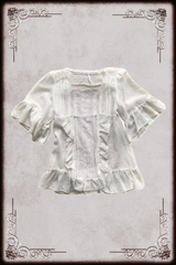 Off White Floaty Textured Top