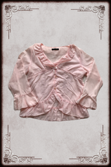 Sweet Fairy Pink Layering Crop Sleeve Blouse