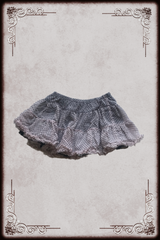 Pink & Black Dotted Ruffle Skirt