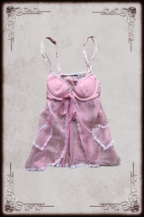Pink Heart Babydoll Top