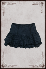 Black Broderie Layer Skirt