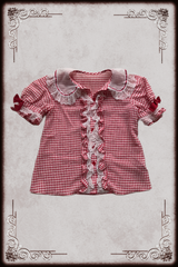 Angelic Pretty Red & White Gingham Blouse