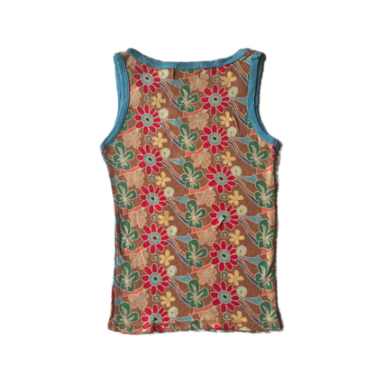 Mash Mania Elephant Flower Print Tank Top