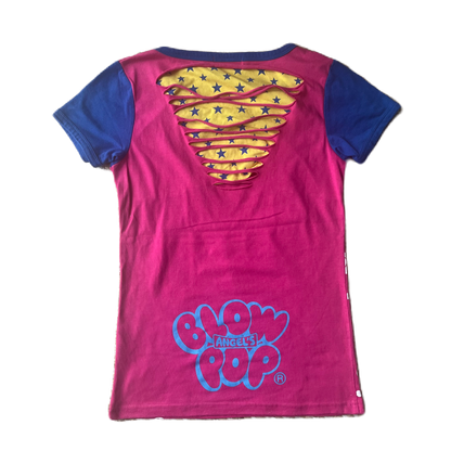 Angel Blue Bright Pink Bubble Tee