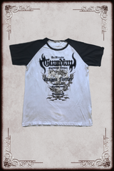 Raglan Dragon Graphic Lettering Tee