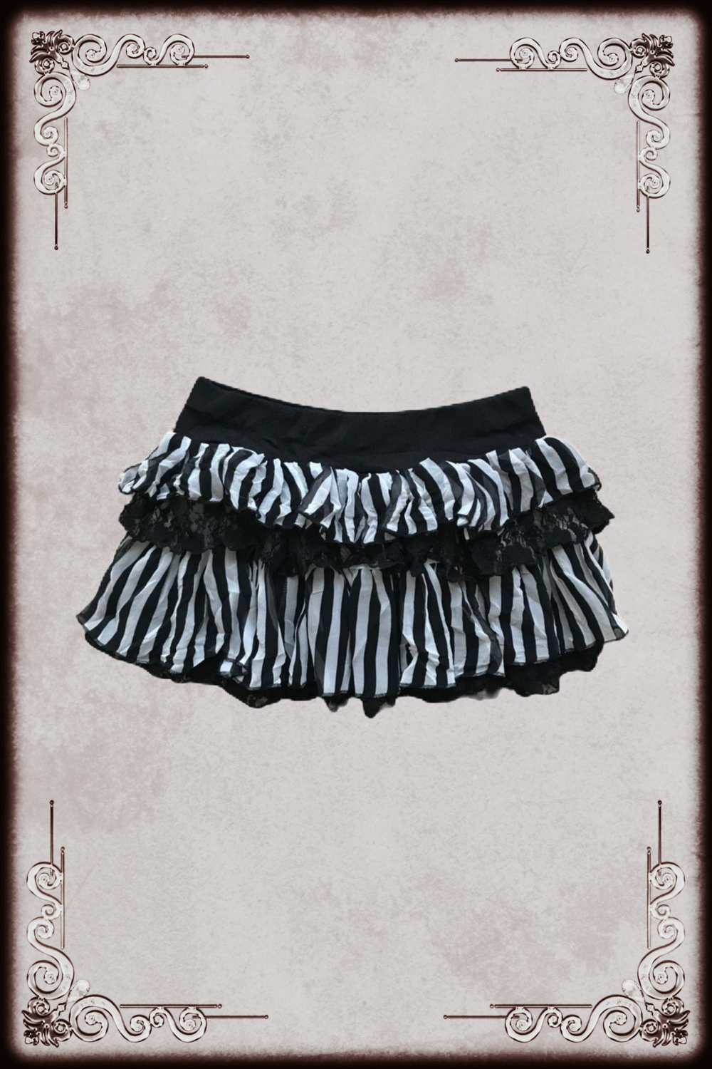 Skinny Lip Vertical Striped Skirt
