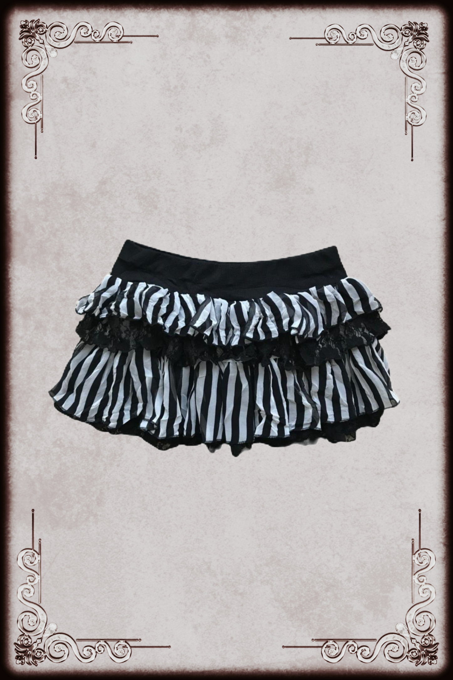 Skinny Lip Vertical Striped Skirt