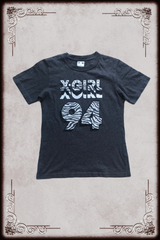 X-Girl Zebra Print Lettering Tee