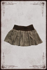 Brown Plaid Mini Skirt